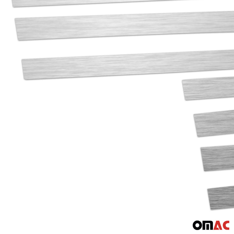 Door sill door sills for Mercedes C Class Brushed Chrome 8x