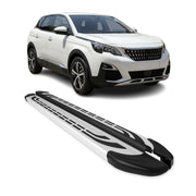 Trittbretter Seitenschweller Seitenbretter für Peugeot 3008 2016-2024 Alu 2 tlg