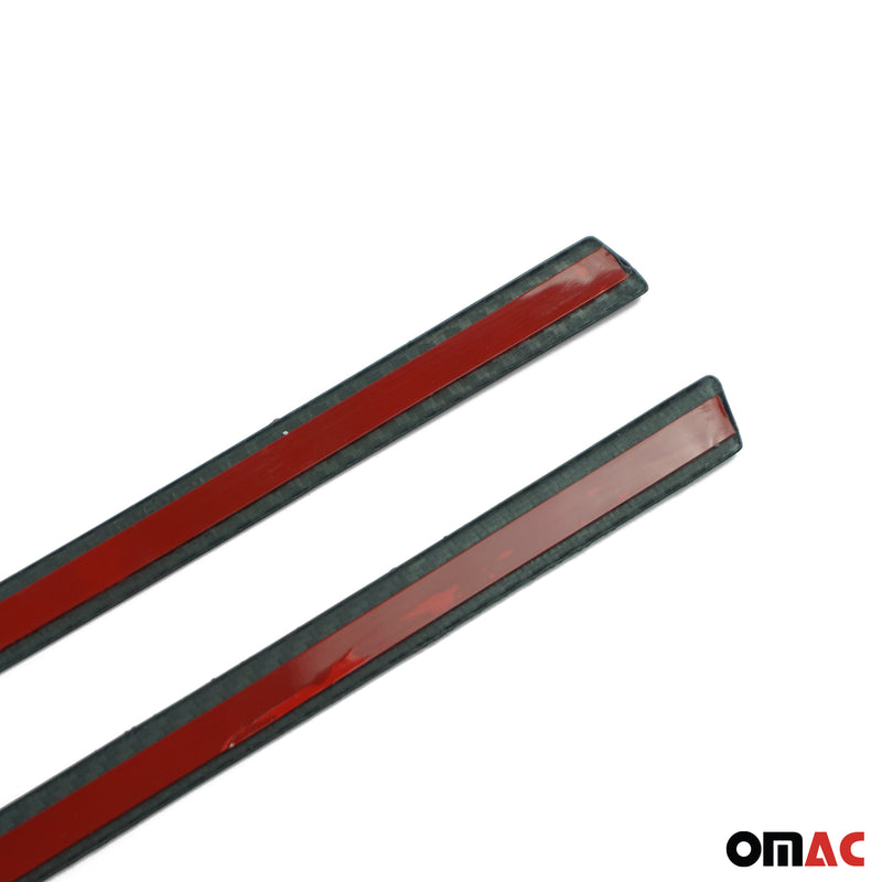 Seitentürleiste Türschutzleiste für Renault Clio 2012-19 Kohlefaser Schwarz 4x