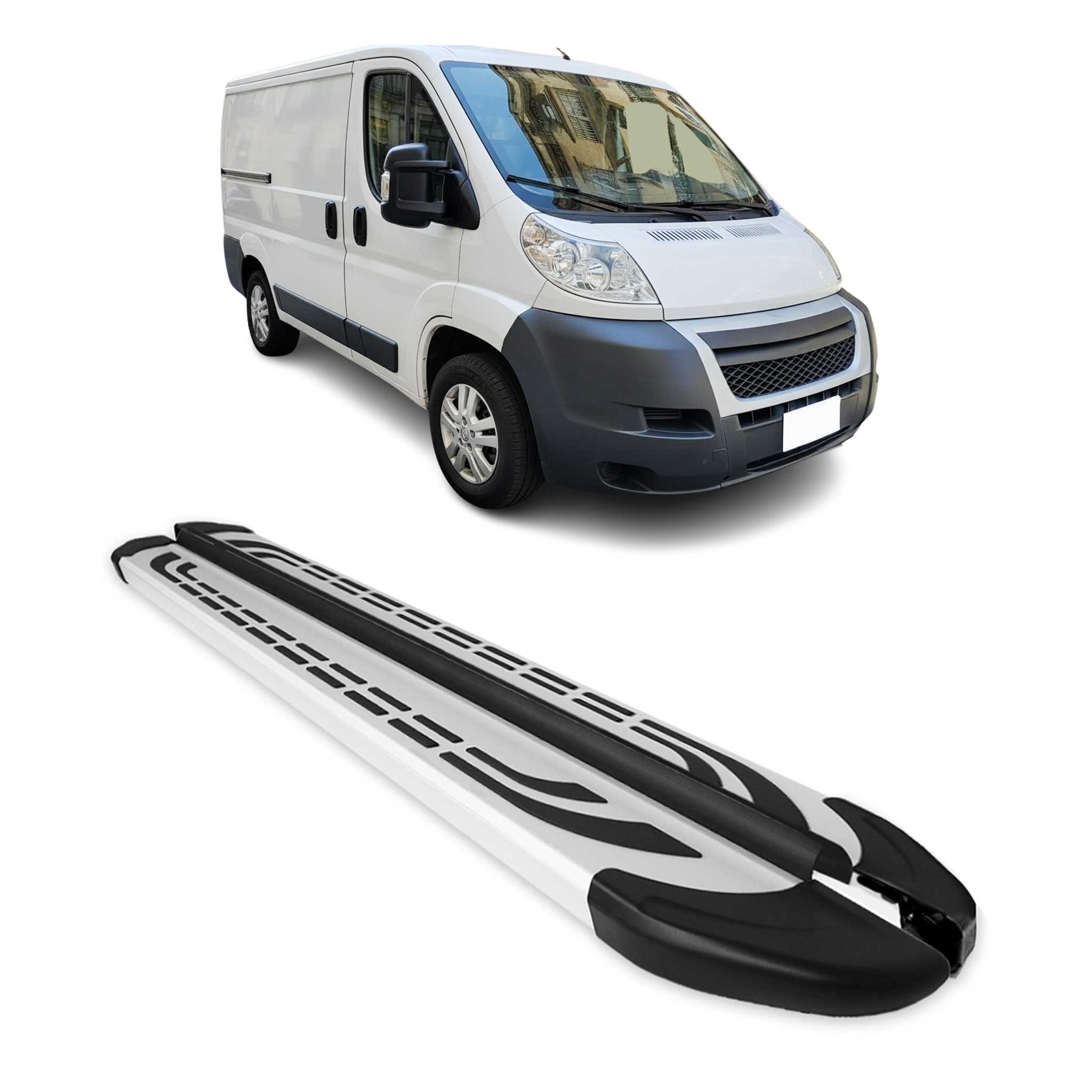 Trittbretter Seitenschweller für Fiat Ducato Citroen Jumper 2006-2026 L1 Alu