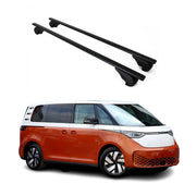 Dachträger Grundtäger für VW ID. BUZZ 2022-2026 75kg Metall Schwarz 2 tlg