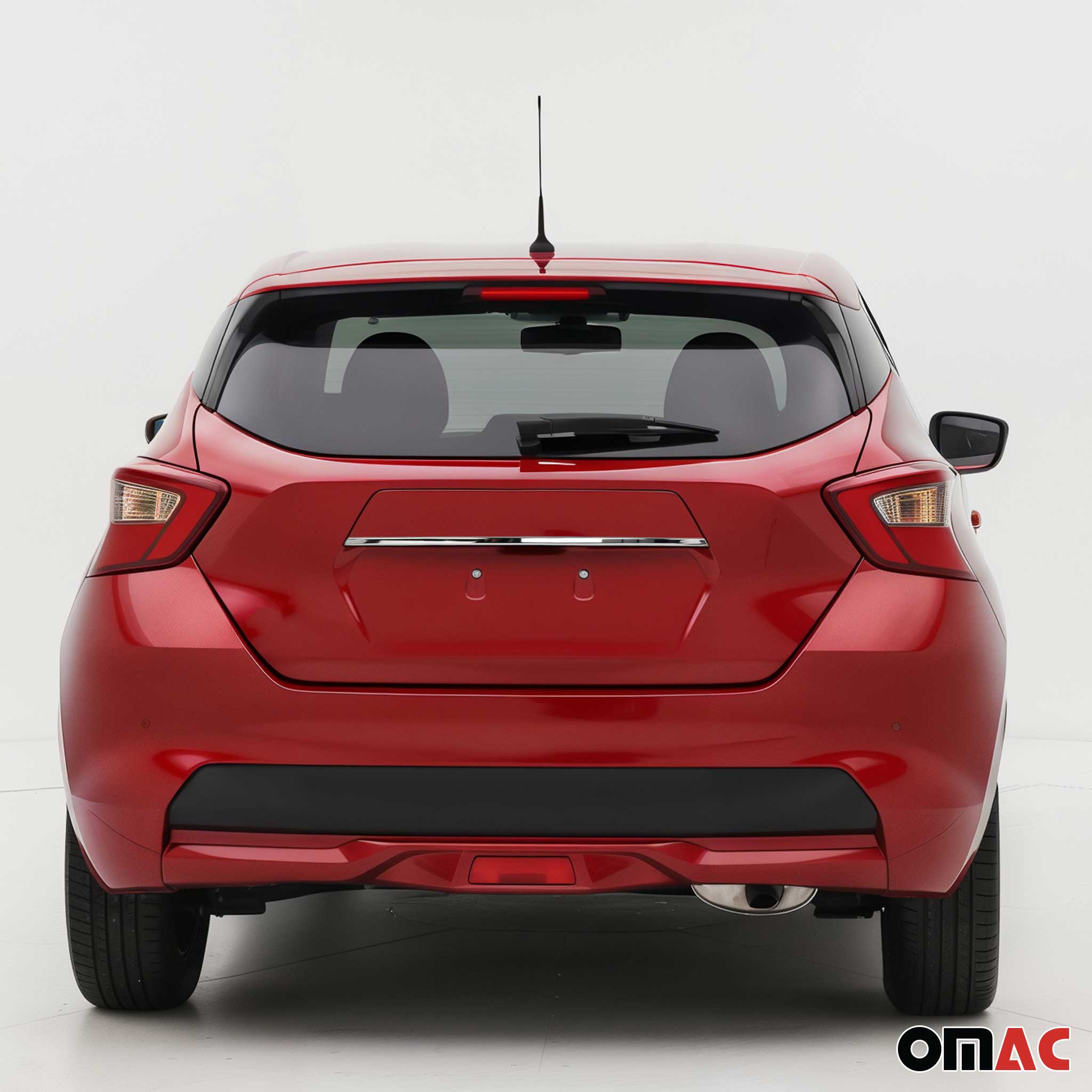 Kofferraumleiste Heckklappe Leiste für Nissan Micra 2017-2020 Edelstahl Chrom