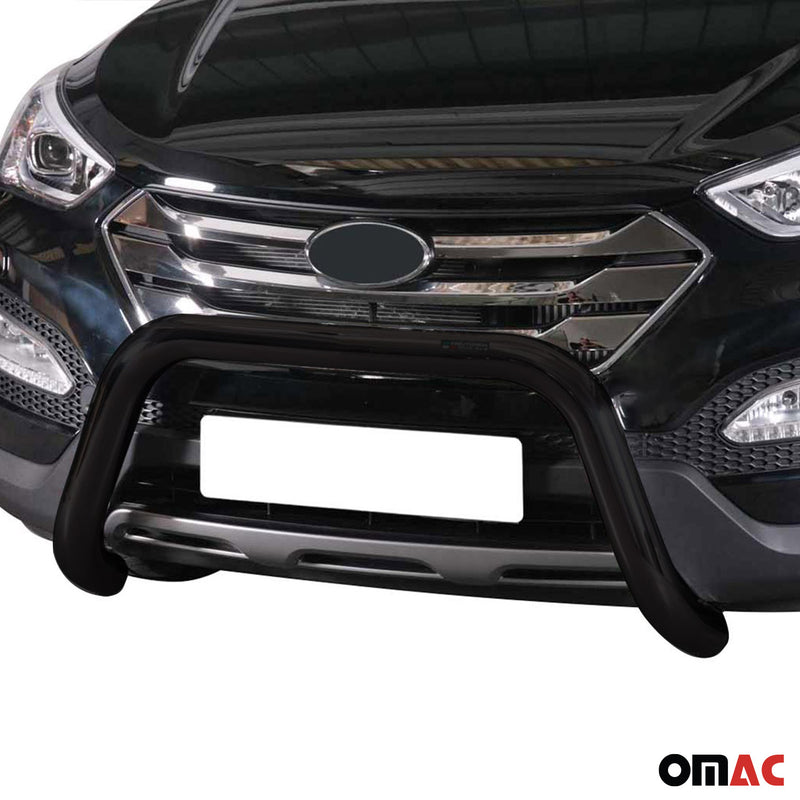 Frontbügel Frontschutzbügel für Hyundai Santa Fe 2012-2015 ø76mm Stahl Schwarz