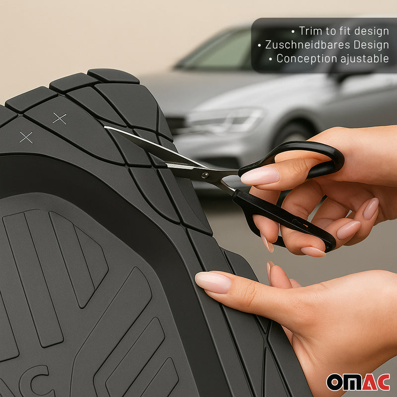 BMW 1 Series Floor Mats Cut to Size Rubber Black 4-Piece