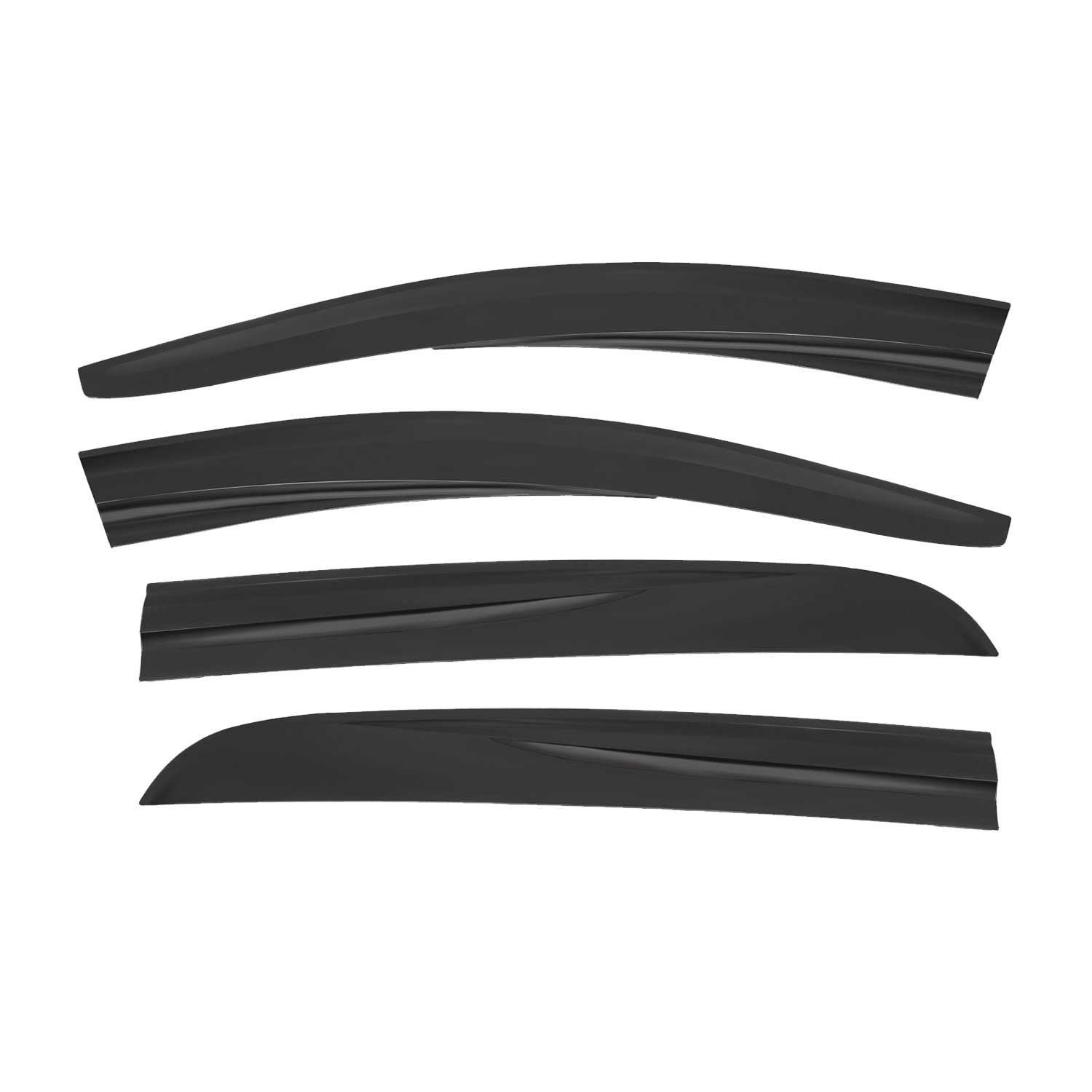 4x Windabweiser Regenabweiser für Opel Corsa D Schrägheck 2006-2015 Acryl Dunkel