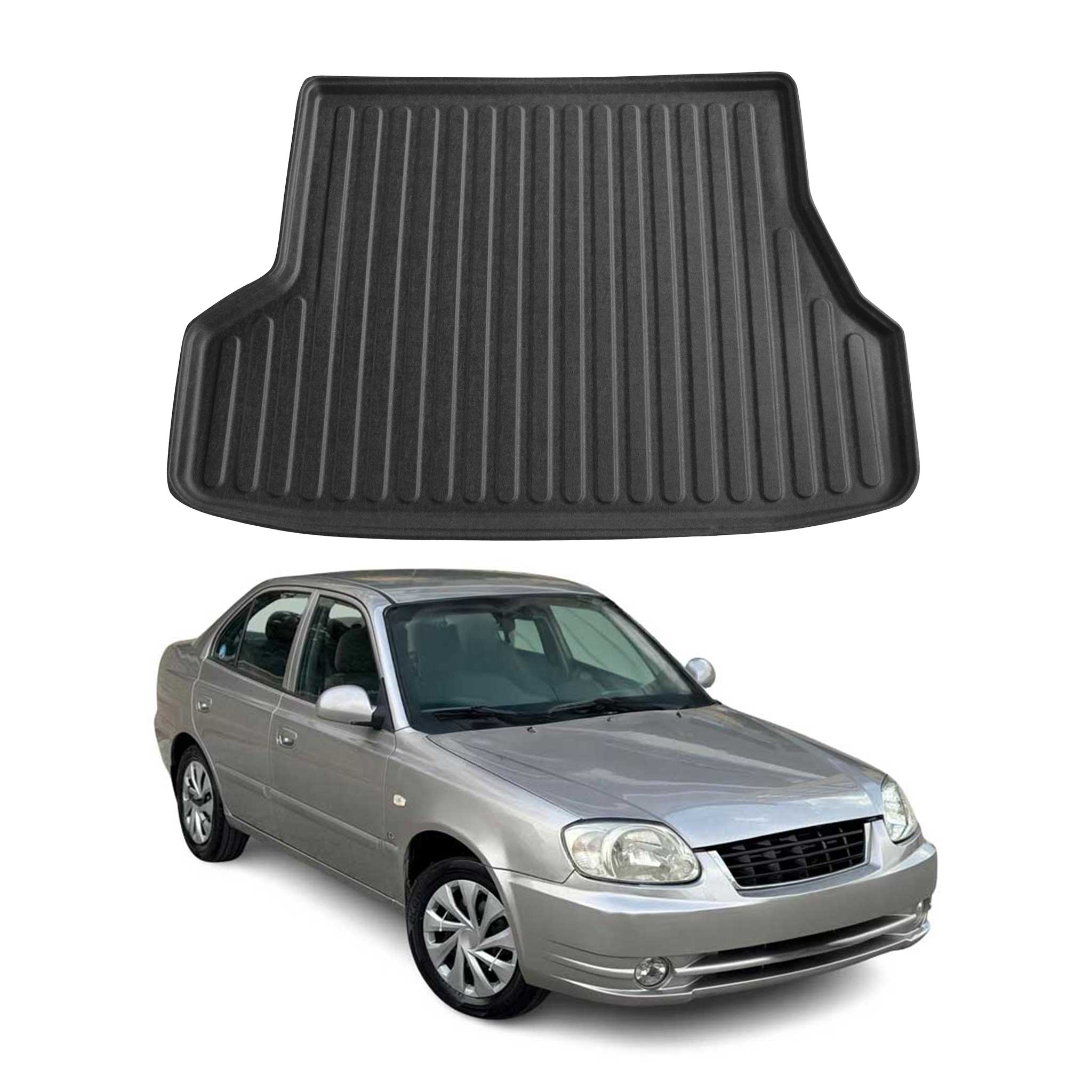 Kofferraumwanne Laderaumwanne für Hyundai Accent Era 2005-2011 Stufenheck Gummi