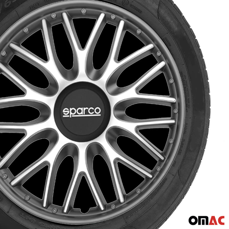 Sparco Radkappen 15 Zoll Roma Silber Grau 4tlg