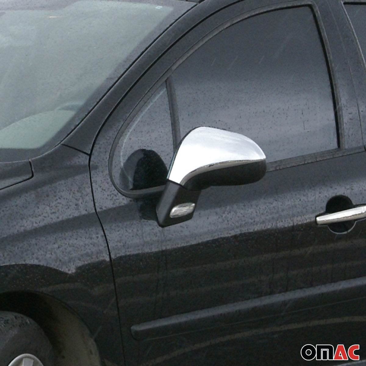 Spiegelkappen Spiegelabdeckung für Peugeot 207 2006-2012 Edelstahl Chrom 2tlg