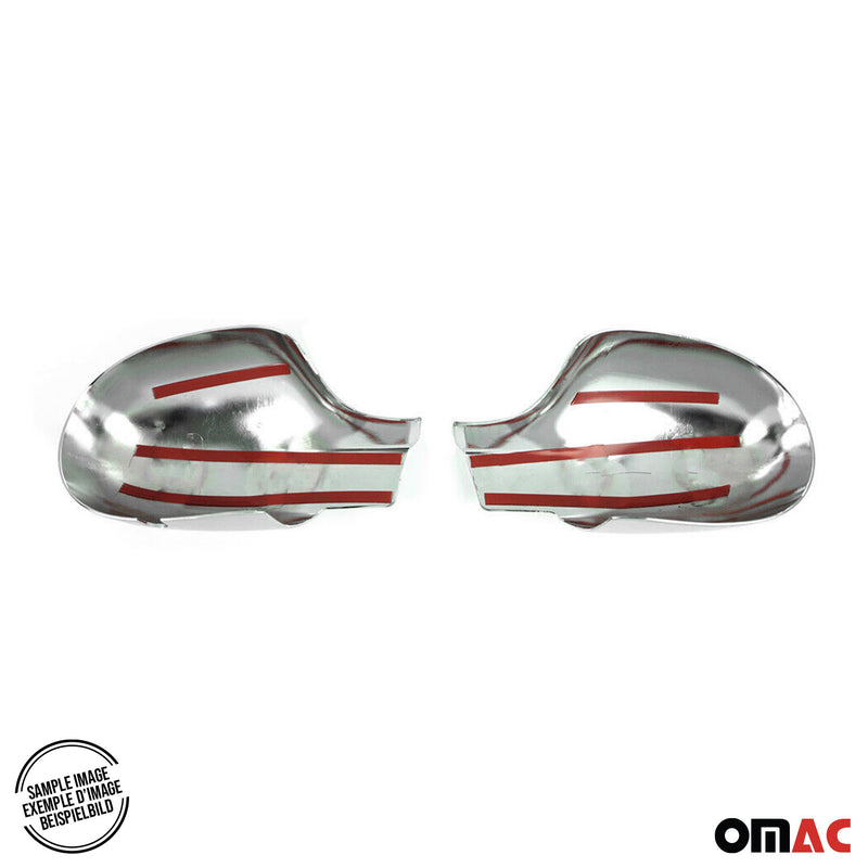 Spiegelabdeckung Spiegelkappen für Renault Clio IV 2012-2019 Edelstahl Chrom