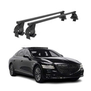 Menabo Dachträger Grundtäger für Genesis G80 2017-2026 50kg Stahl Schwarz 2 tlg