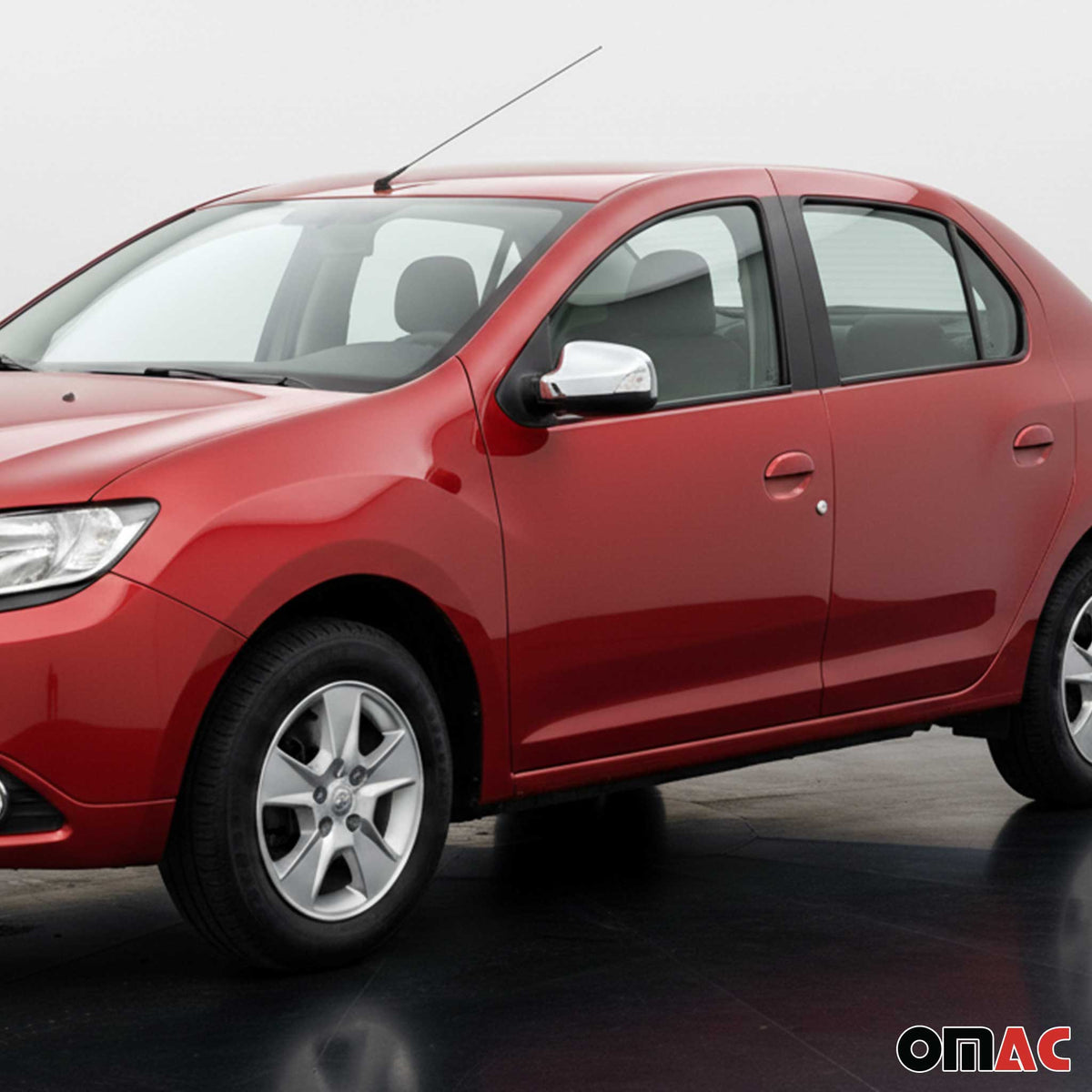Spiegelkappen Spiegelabdeckung für Renault Thalia Symbol Edelstahl Chrom 2tlg