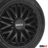 Hubcaps Wheel Trims Sparco Roma 16" Inch Car Cover Set Black 4x