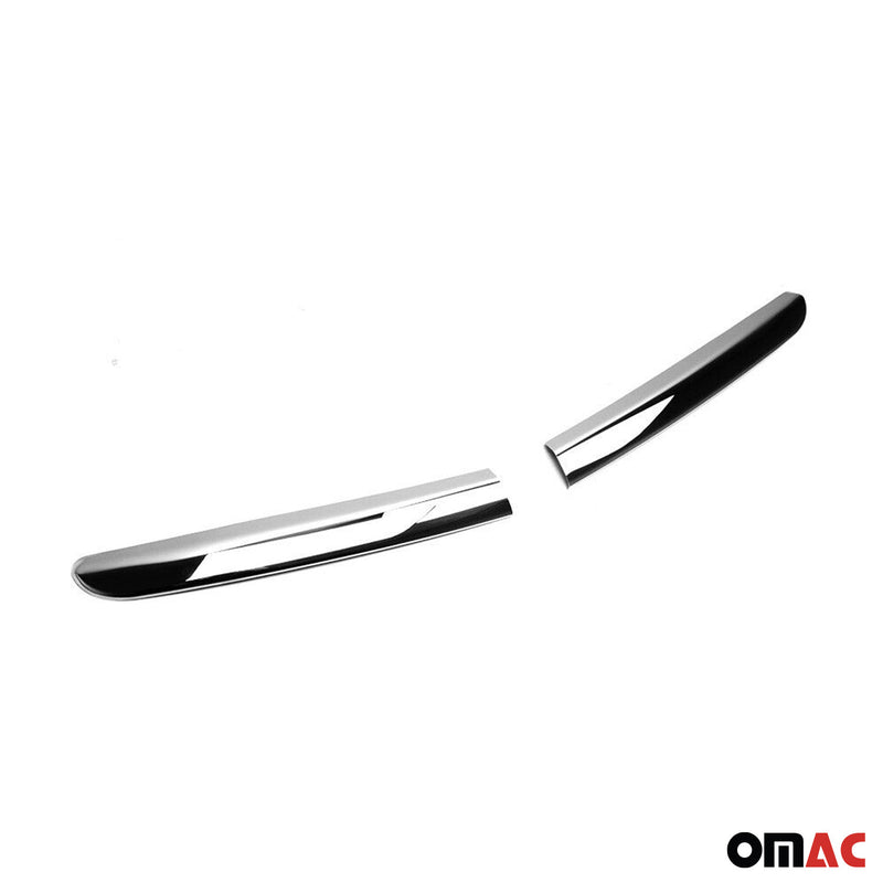 Kühlergrill Leisten Grillleisten für Peugeot 307 2001-2005 Edelstahl Silber 2tlg