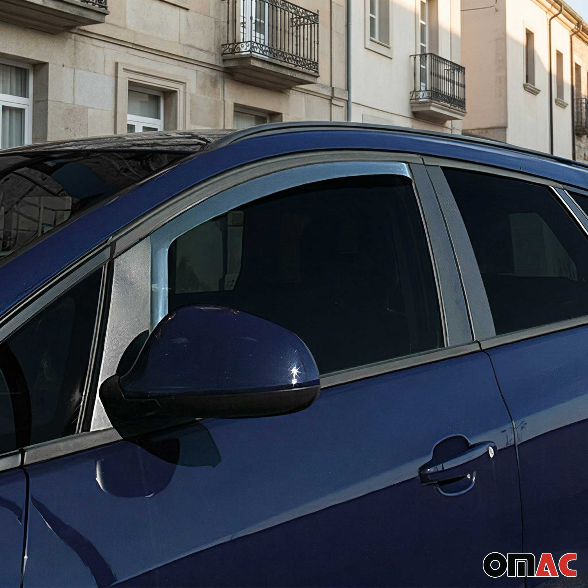 Windabweiser Regenabweiser für Opel Corsa D 2006-2014 5tür Dunkel Acryl 2tlg