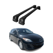 Dachträger Grundtäger für Mazda 3 BL Schrägheck Limo 2009-13 75kg Alu Schwarz 2x