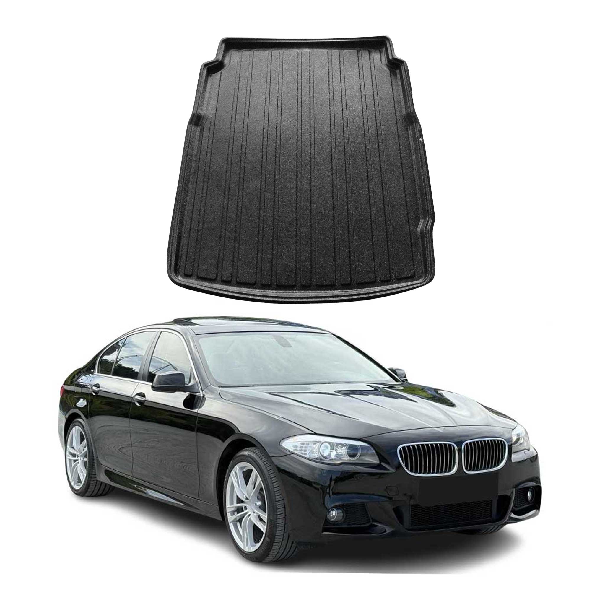 Kofferraumwanne Laderaumwanne für BMW 5er F10 2010-2016 Stufenheck Gummi TPE