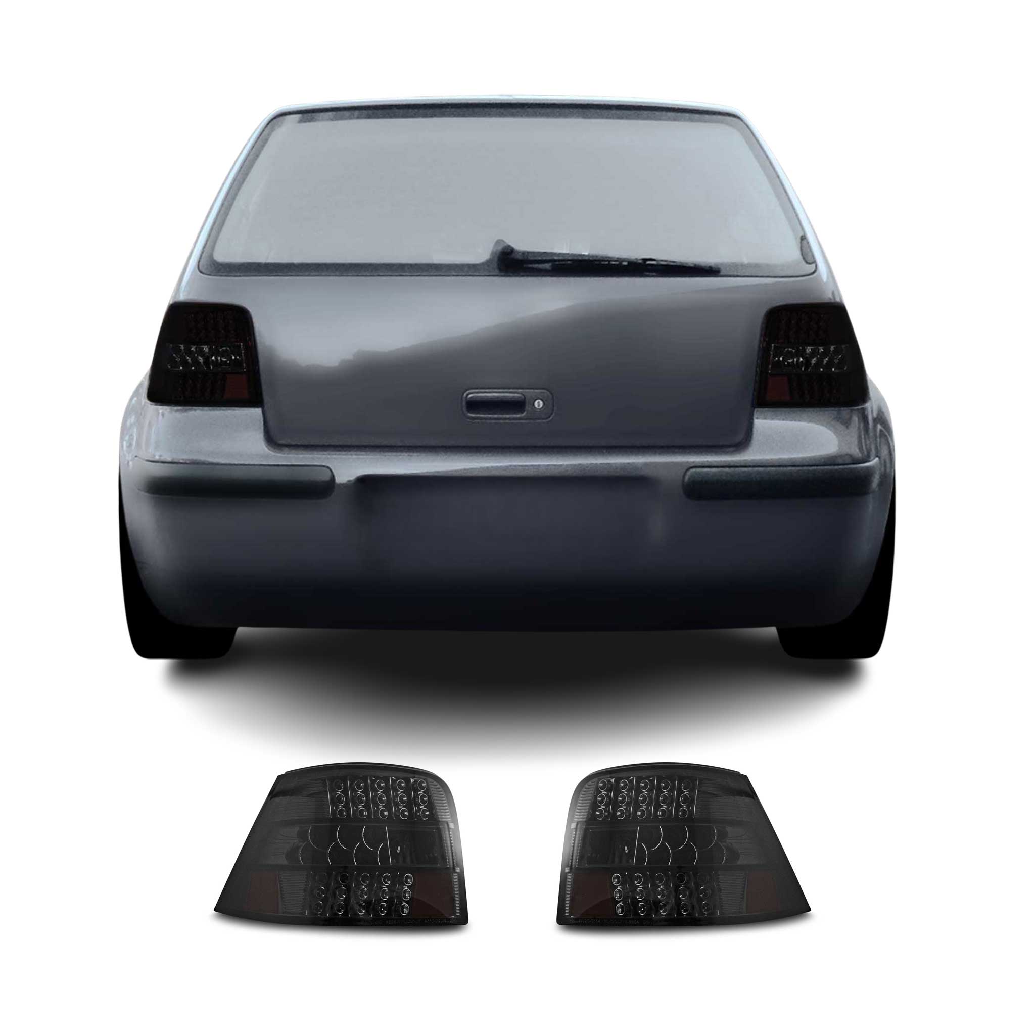 Rückleuchten für VW Golf 4 1997-2003 dunkel smoke 2tlg