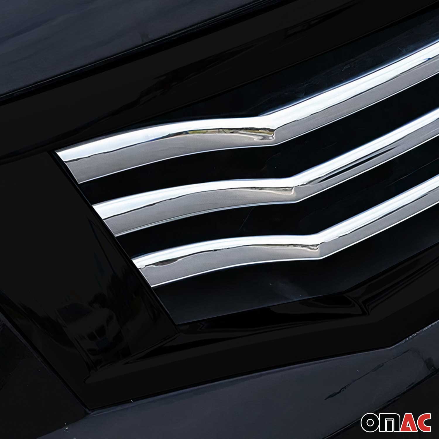 Kühlergrill Leisten Grillleisten für Honda Accord 2007-2012 Chrom ABS Silber 6x