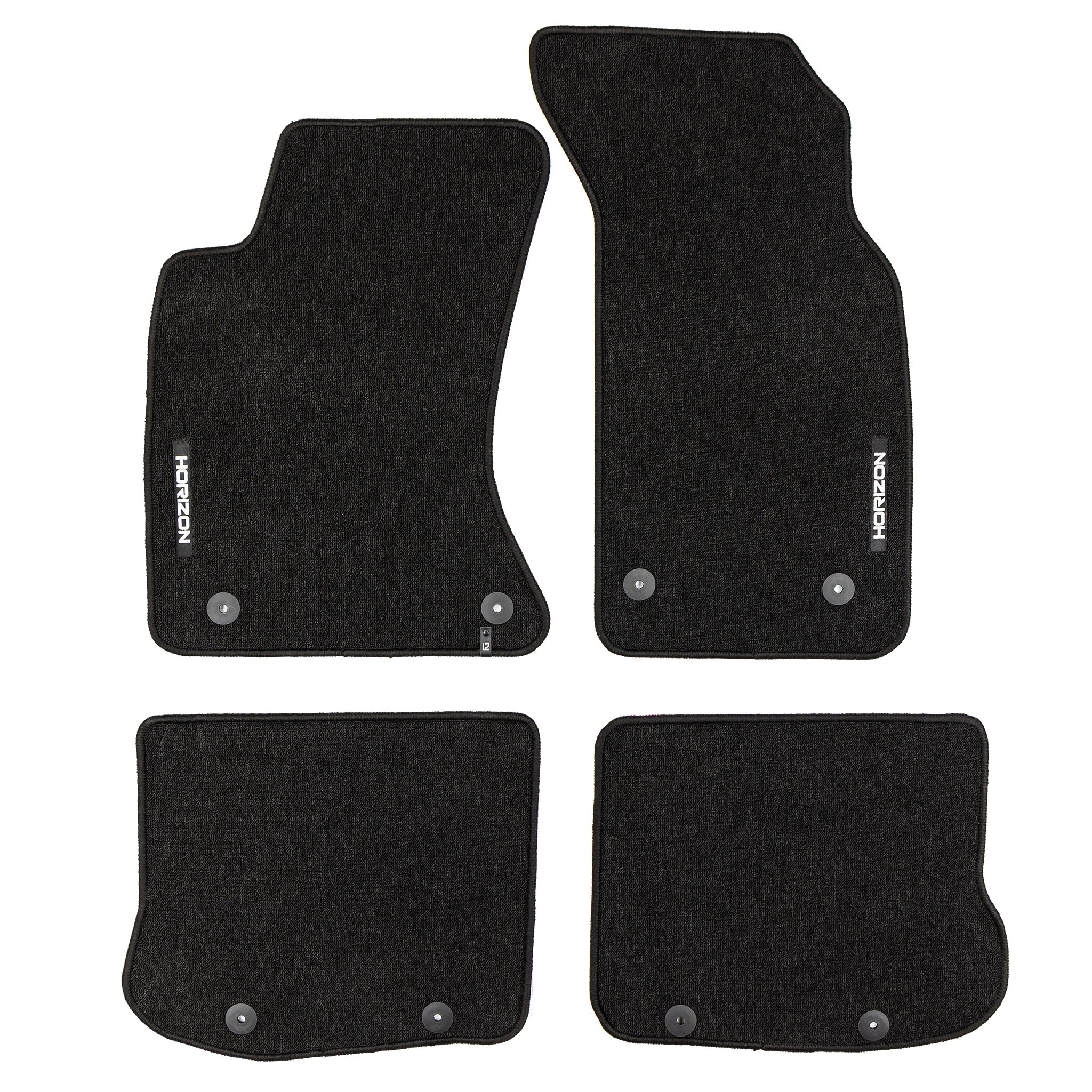 Velours Fußmatten für Audi A4 B5 1994-2001 Autoteppich Automatten Schwarz 4 tlg