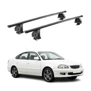 Stahl Dachträger für Toyota Avensis I 1997-2003 TÜV Abschließbar 2tlg Schwarz