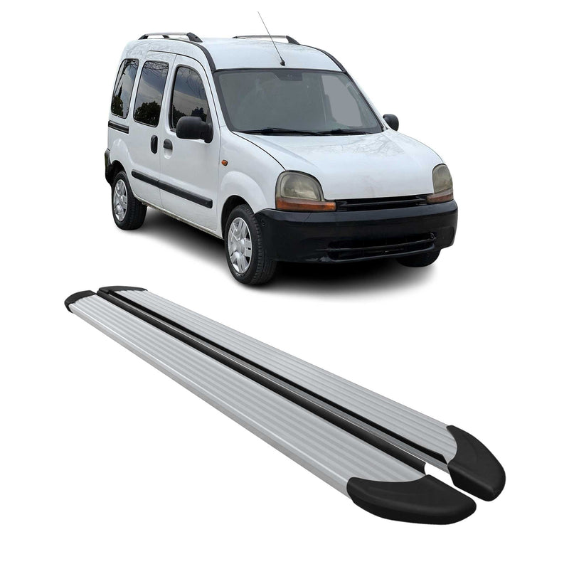 Seitenschweller Trittbretter Schweller für Renault Kangoo 1999-2008 Alu Grau
