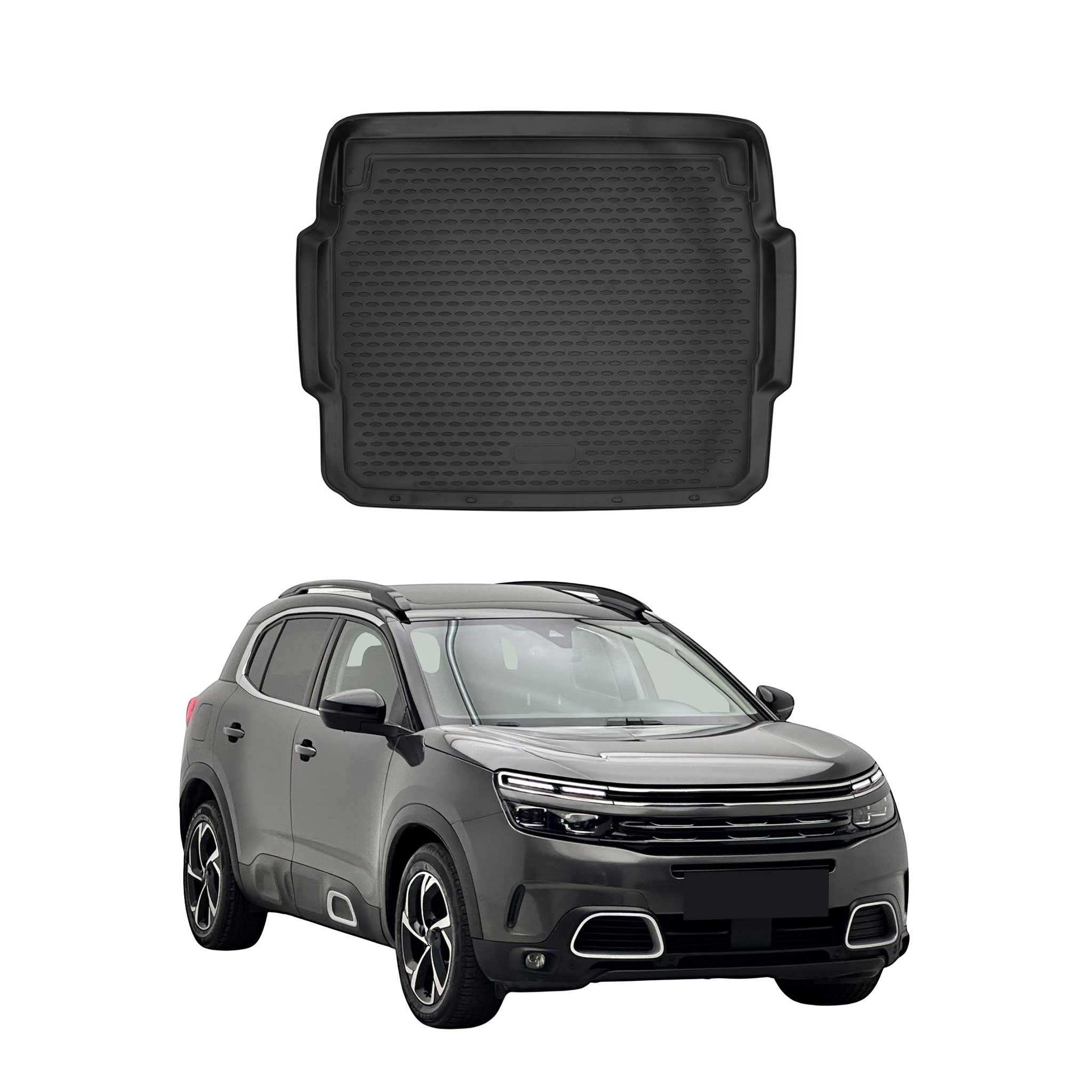 Kofferraummatte Kofferraumwanne für Citroen C5 Aircross 2019-2025 Gummi TPE