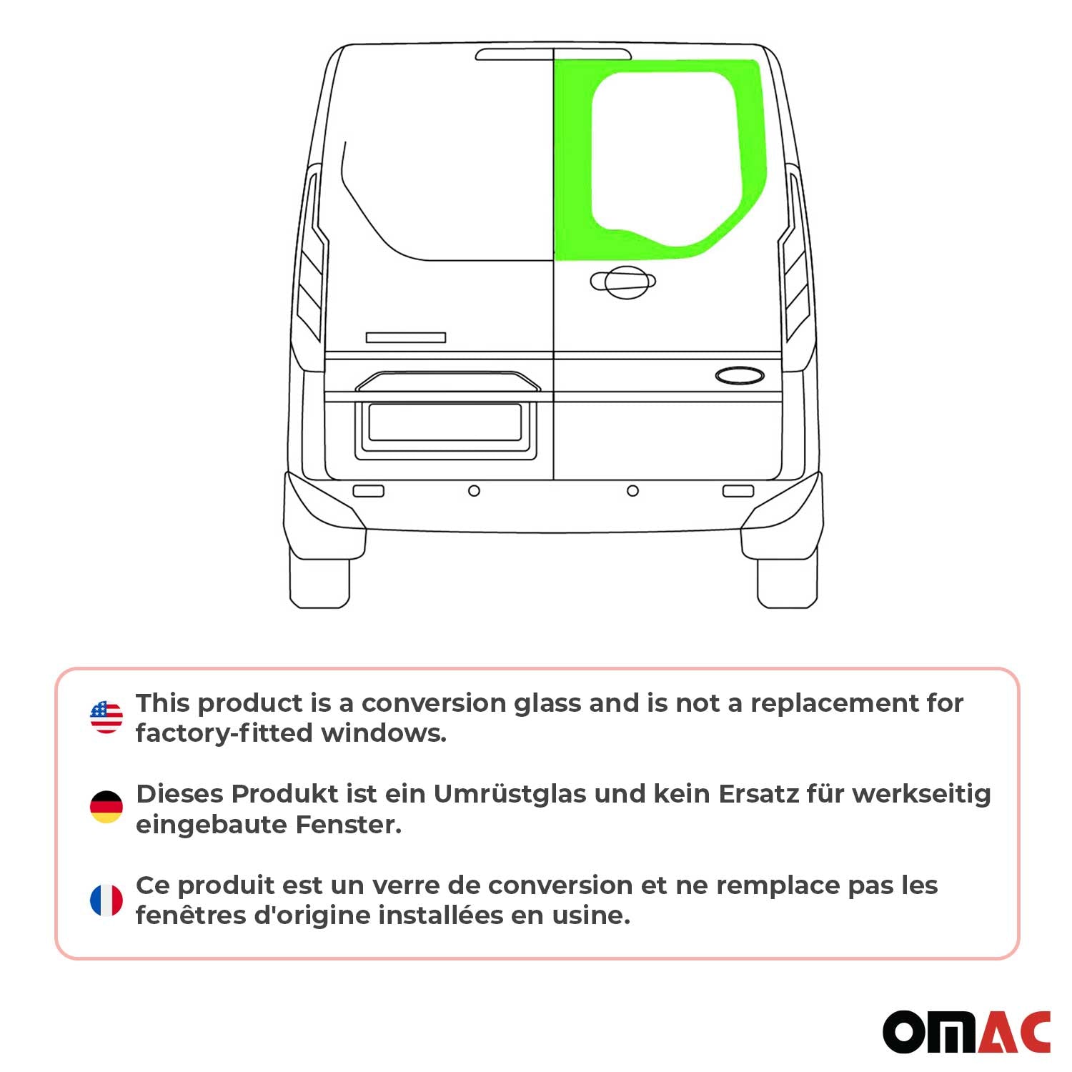 Heckflügeltür für Ford Transit Custom 2013-2024 Rechts L1 L2 Hinten Auto Schwarz