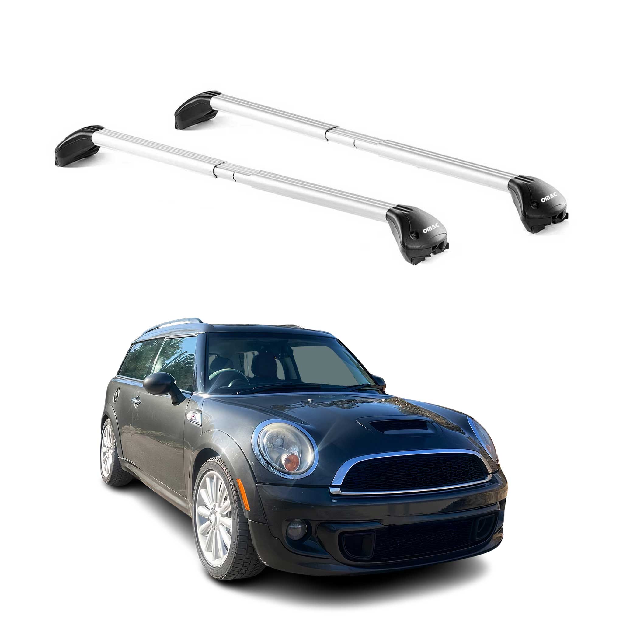 Dachträger Grundtäger für Mini Clubman R55 2007-2014 100kg Alu Silber 2 tlg ABE