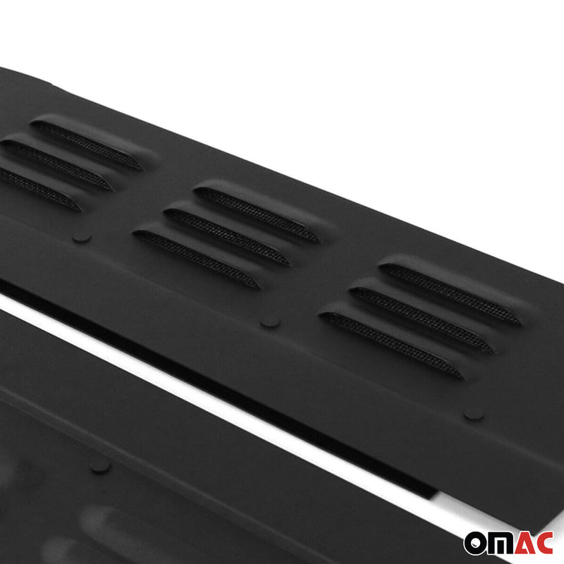 Lüftungsgitter Be & Entlüftung für Renault Master 2 1998-2010 Alu Schwarz 2tlg