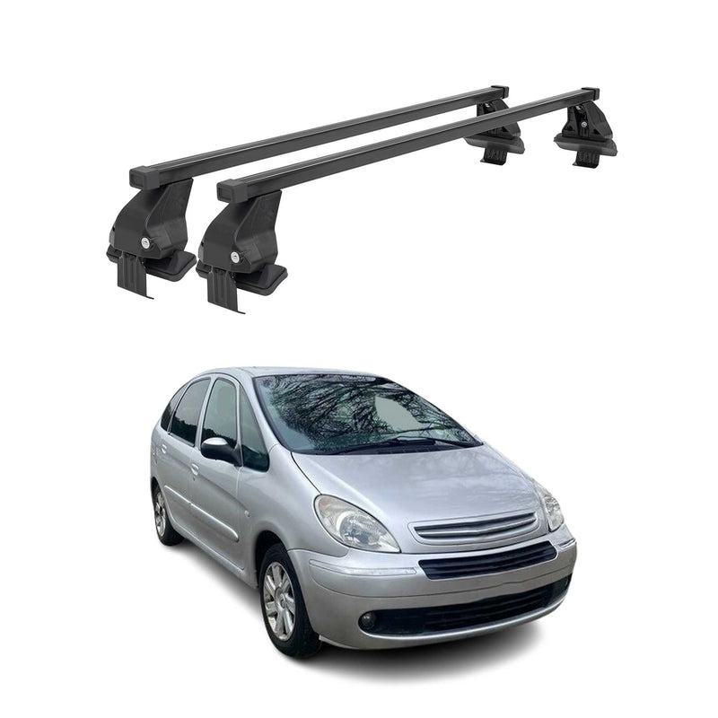 Menabo Dachträger für Citroen Xsara Picasso 1999-2010 50kg Stahl Schwarz 2x