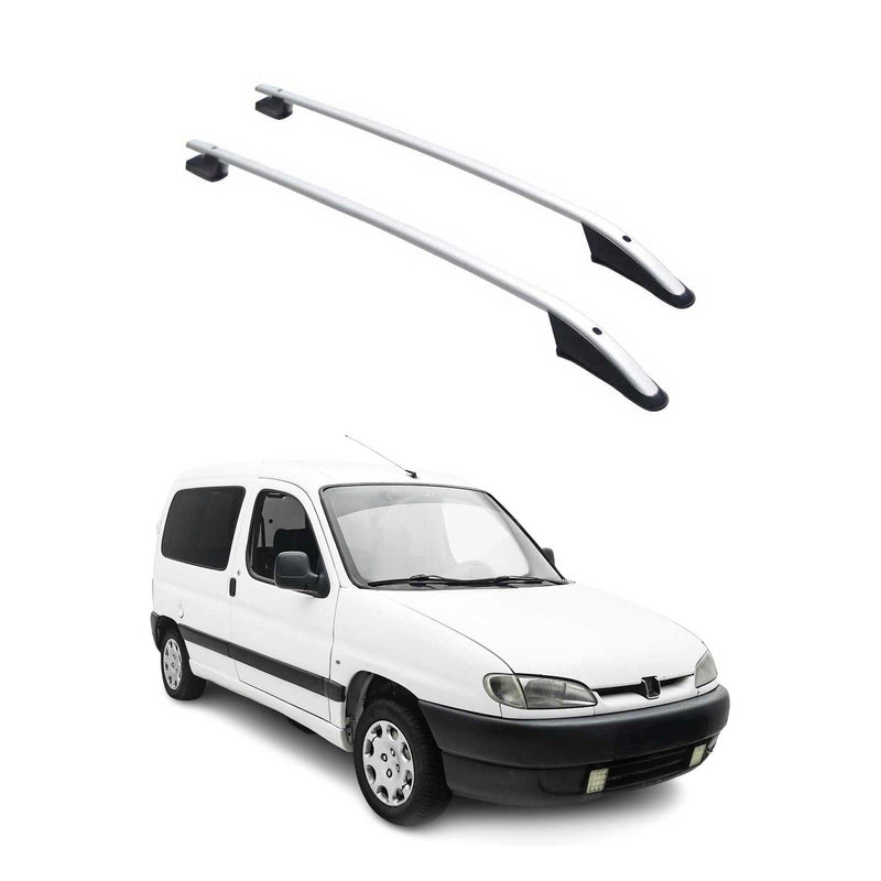 Alu Dachreling Querträger für Peugeot Partner Citroen Berlingo Kurzer Grau