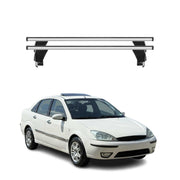 Menabo Dachträger Grundtäger für Ford Focus 1998-2004 50kg Alu Silber 2 tlg