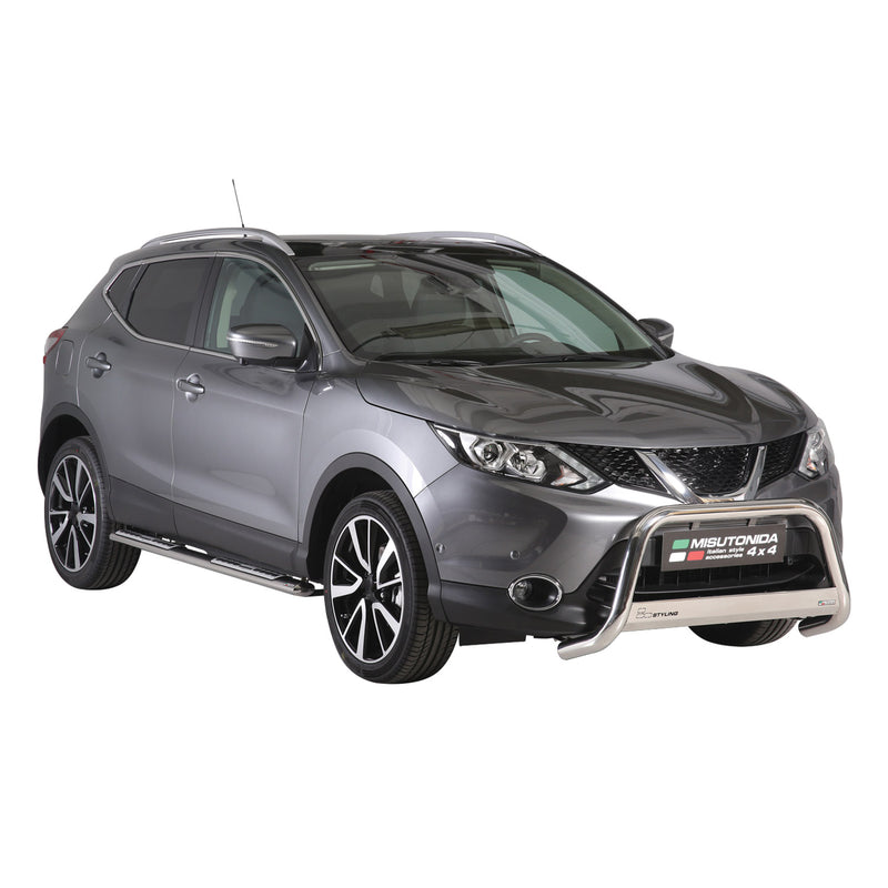 Frontbügel Frontschutzbügel für Nissan Qashqai 2017-2021 ø63mm Stahl Silber