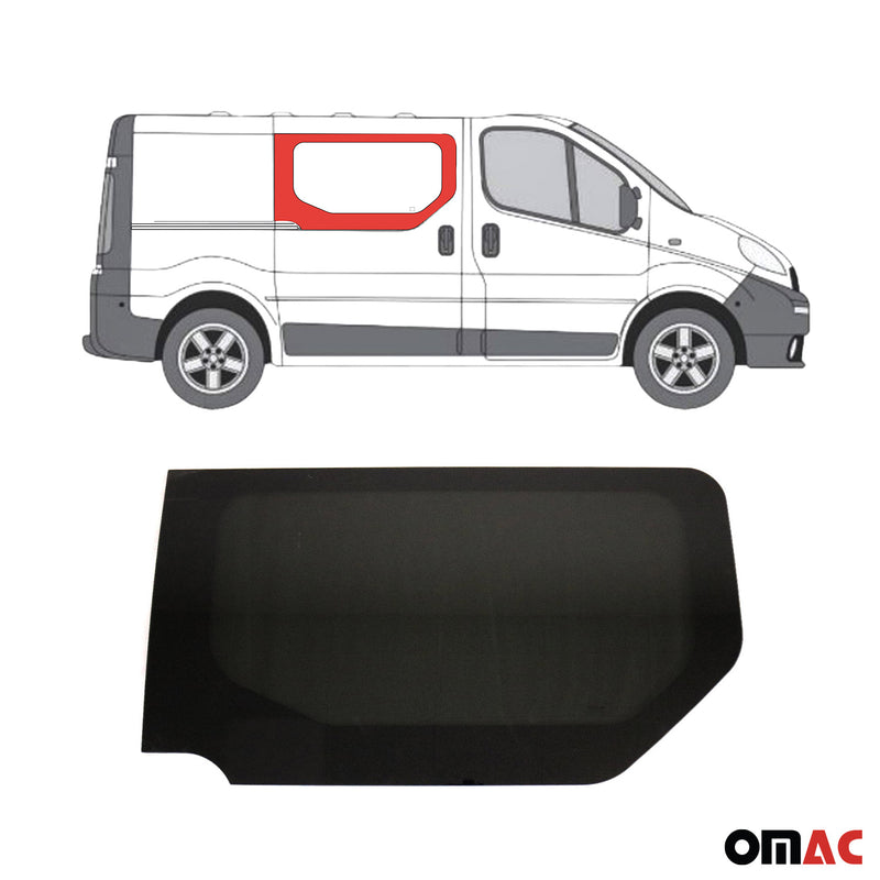 Seitenfenster Fenster für Opel Vivaro 2001-2014 Schiebetür Rechts L1 L2