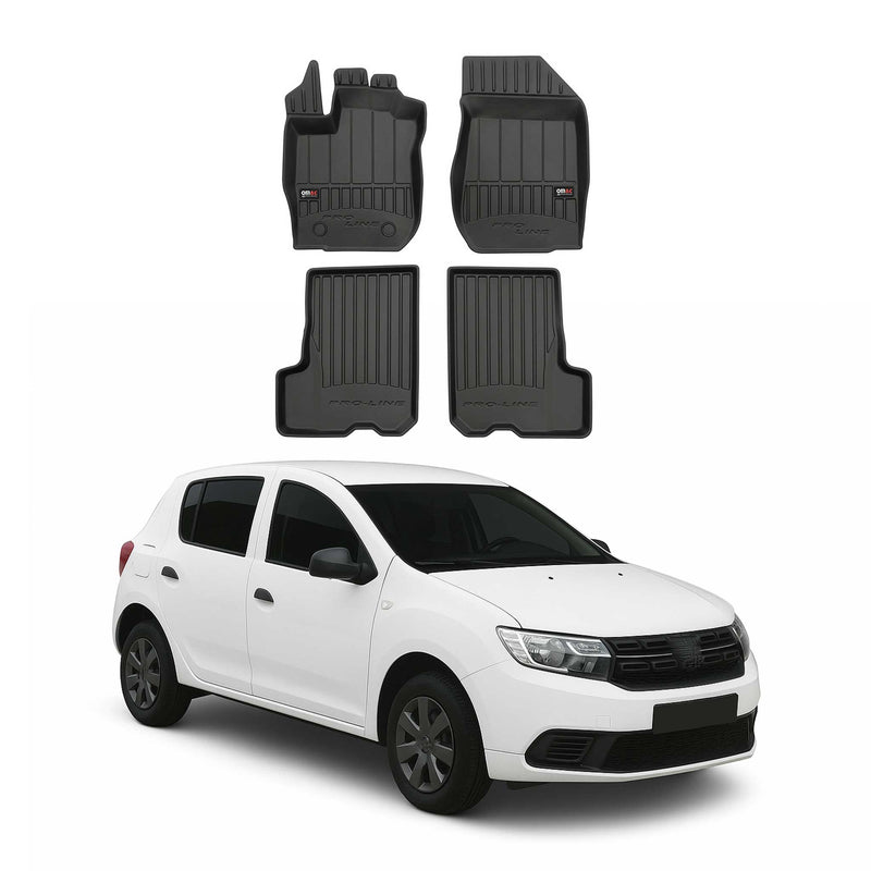 OMAC Gummi Fußmatten für Dacia Sandero 2012-2020 Premium TPE Automatten 4tlg