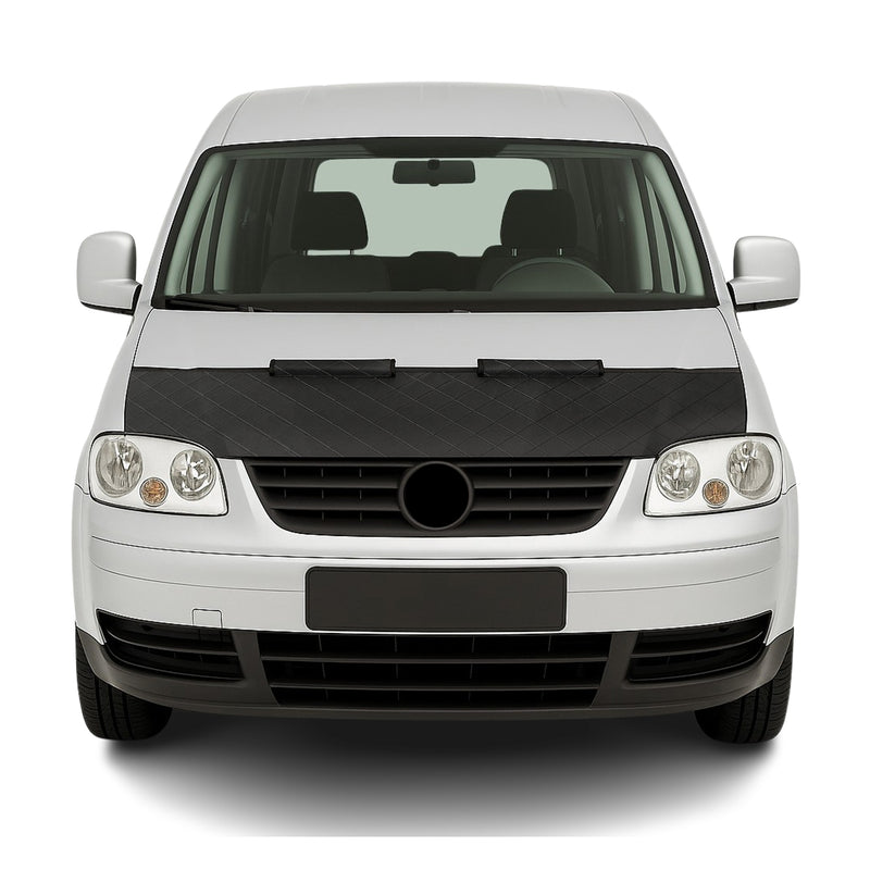 Haubenbra Steinschlagschutz Bonnet Bra für VW Caddy 2004-2010 Schwarz Halb
