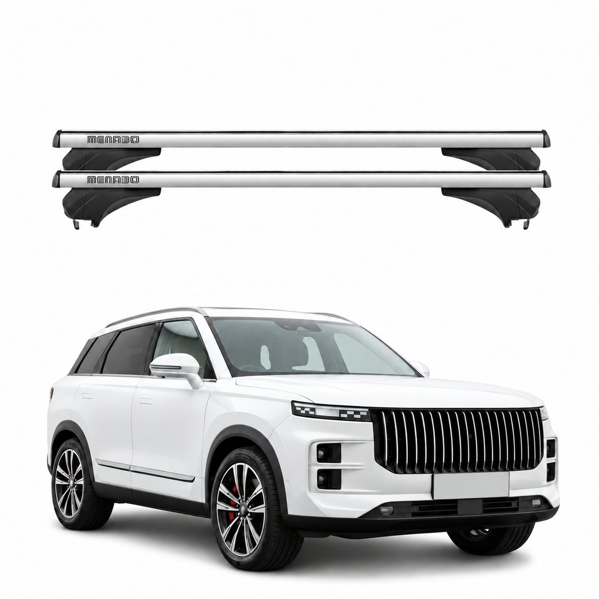 Menabo Dachträger für Jaecoo 8 2025-2026 Aluminium Silber 2 Stück