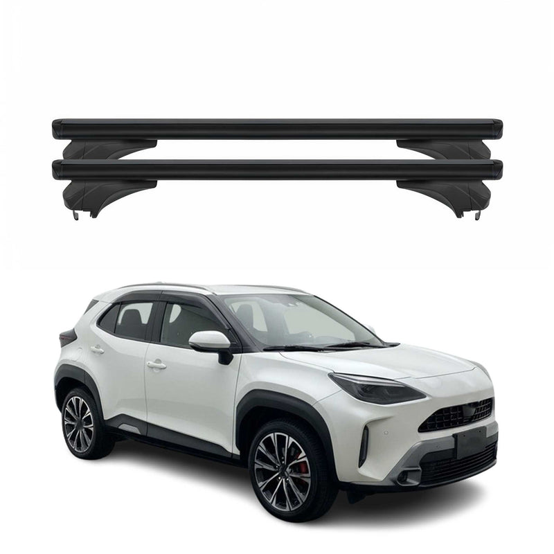 Menabo Dachträger für Toyota Yaris Cross XP210 2020-2025 Aluminium Schwarz 2 tlg