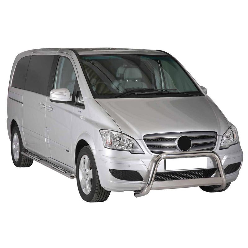 Frontbügel Frontschutzbügel für Mercedes Vito Viano 2010-2014 ø63mm Stahl Silber