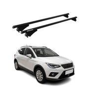 Menabo Grundträger Dachträger für Seat Arona 2017-2026 ABE Aluminium Schwarz 2x