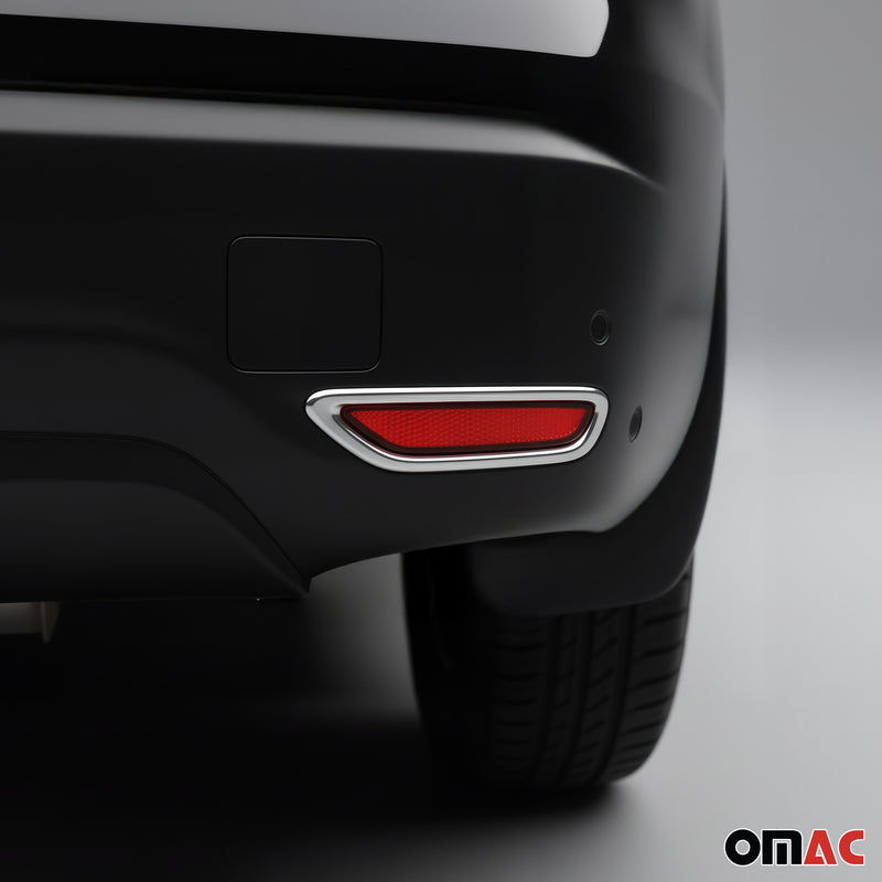 Hintere Reflektor Rahmen Umrandung für Nissan Qashqai J11 2014-2017 Chrom ABS 2x