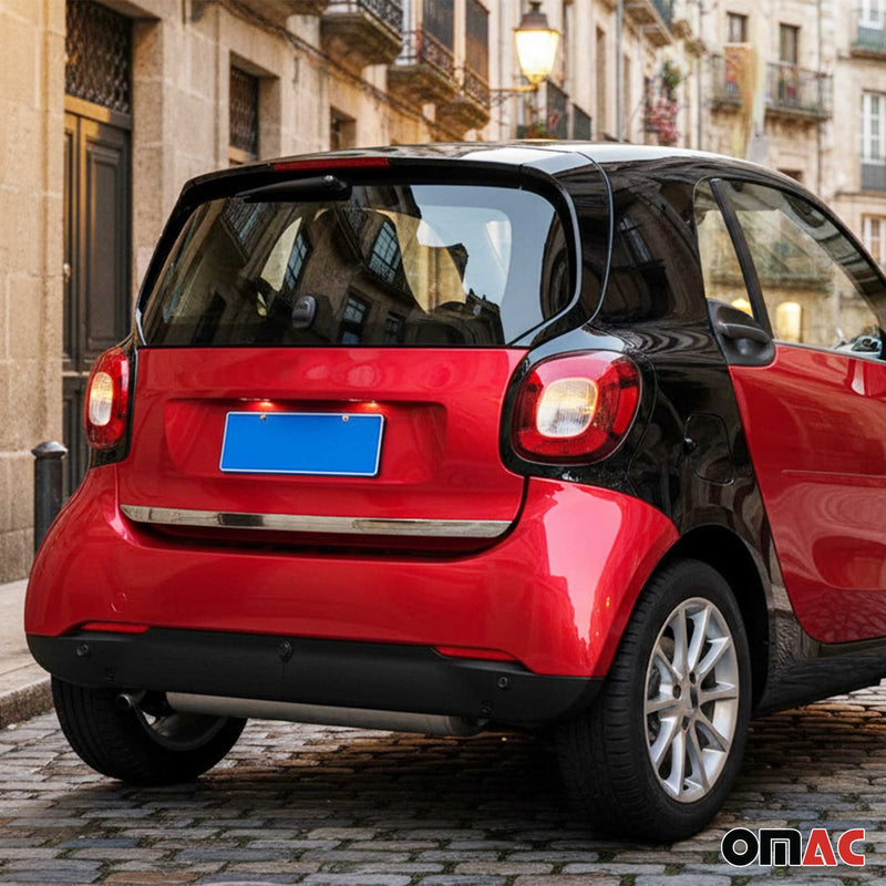 Kofferraumleiste Heckleiste für Smart ForTwo 451 2007-2015 Edelstahl Chrom
