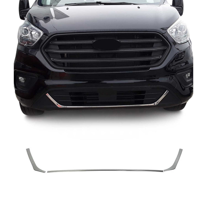 Kühlergrill Leisten Grillleisten für Ford Transit Custom 2018-2024 Chrom 3x