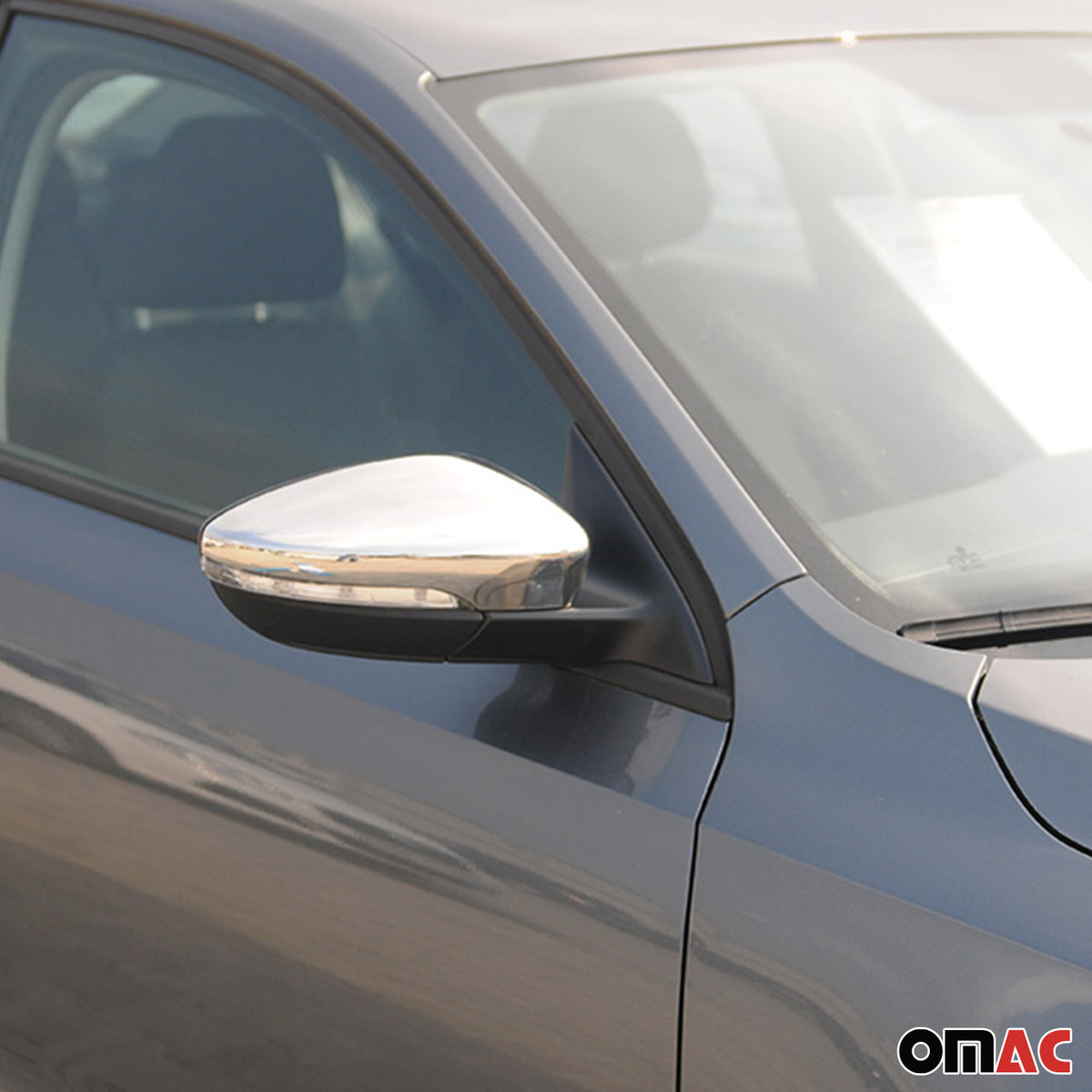 Spiegelkappen Spiegelabdeckung für VW Passat CC 2008-12 Pre-FL Edelstahl Chrom