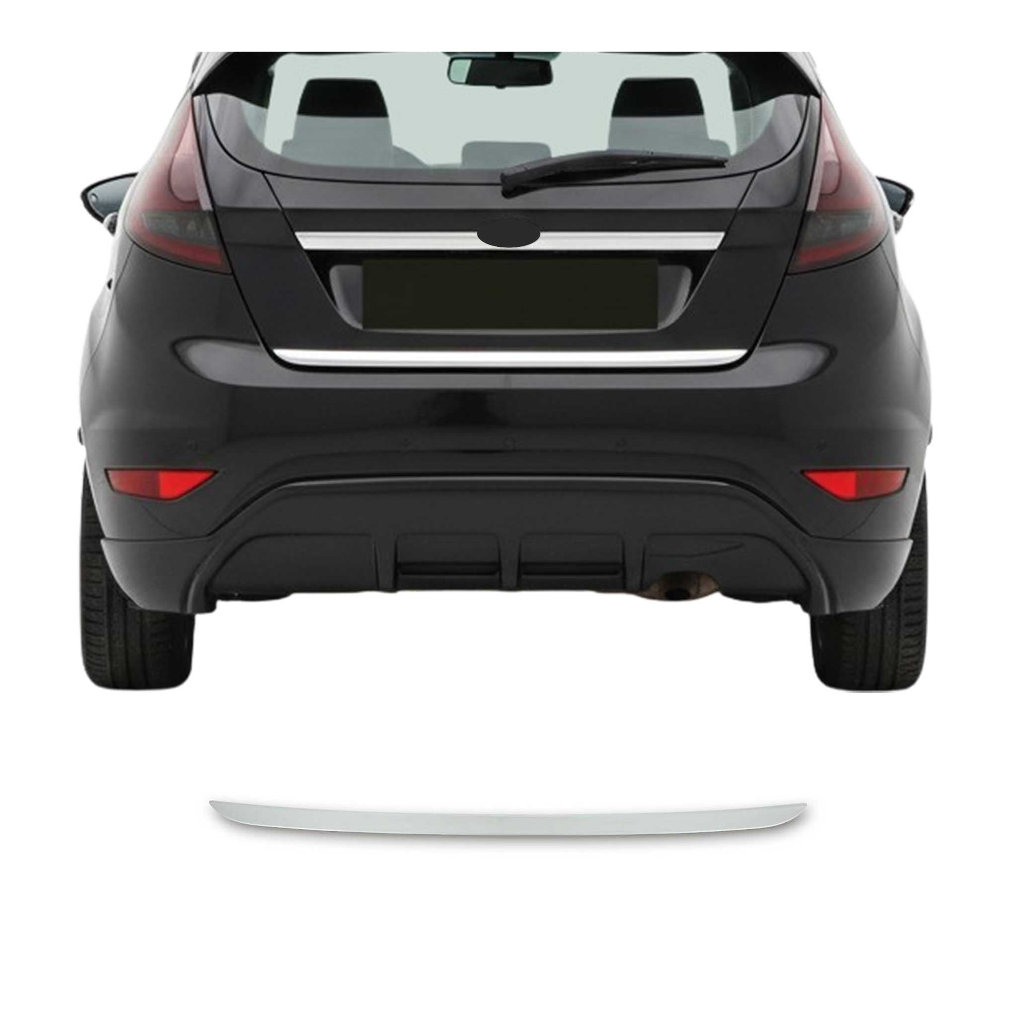 Kofferraumleiste Heckklappe Leiste für Ford Fiesta 2008-2017 Edelstahl Chrom