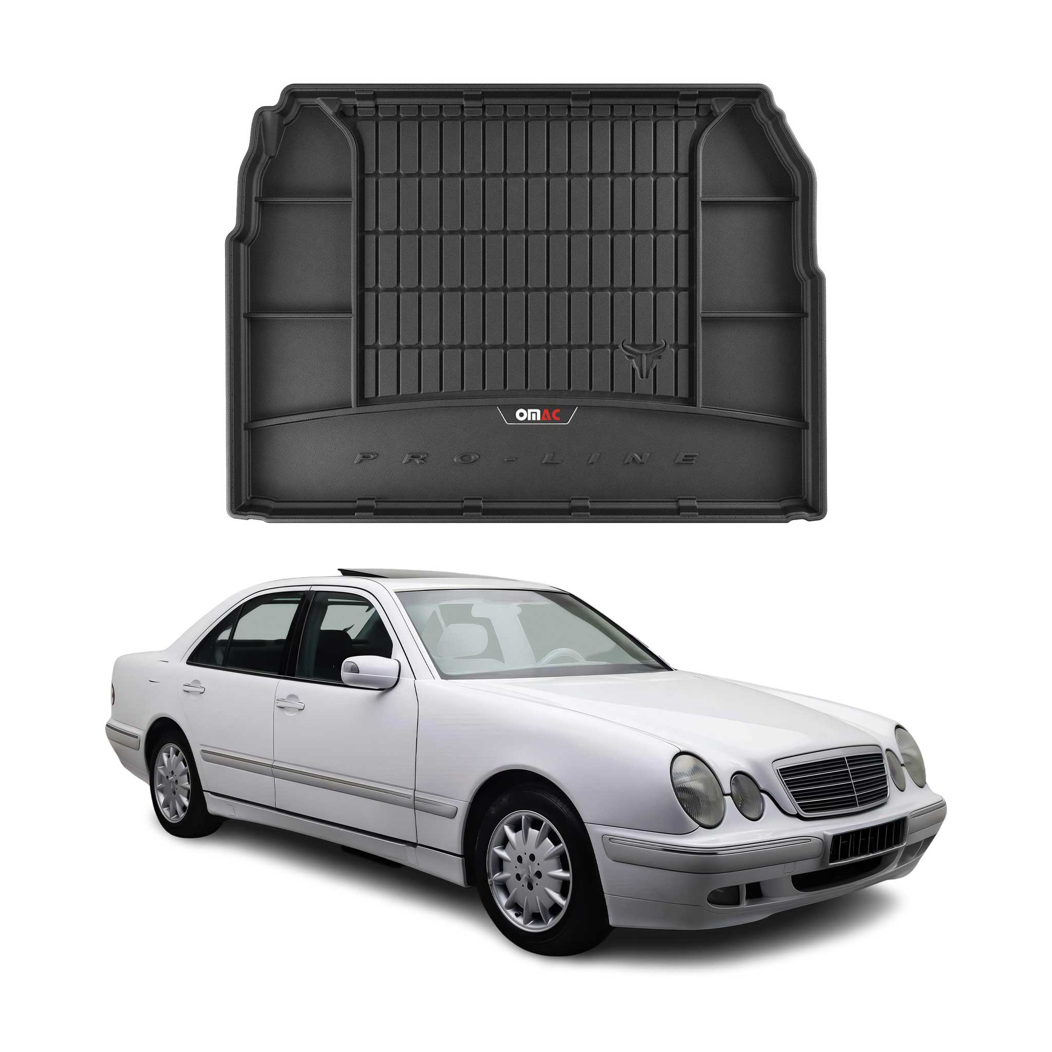 OMAC Gummi Kofferraumwanne für Mercedes E Klasse W210 1995-2003 TPE Schwarz