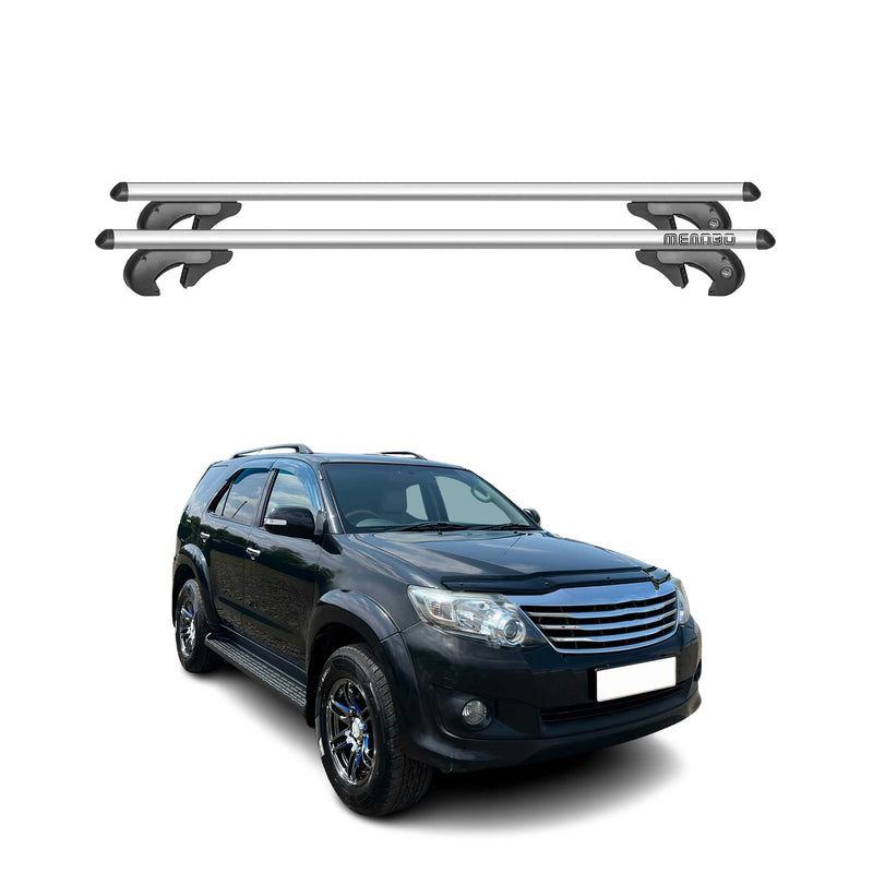 Menabo Dachträger Grundtäger für Toyota Fortuner 2004-2015 90kg Alu Silber 2 tlg