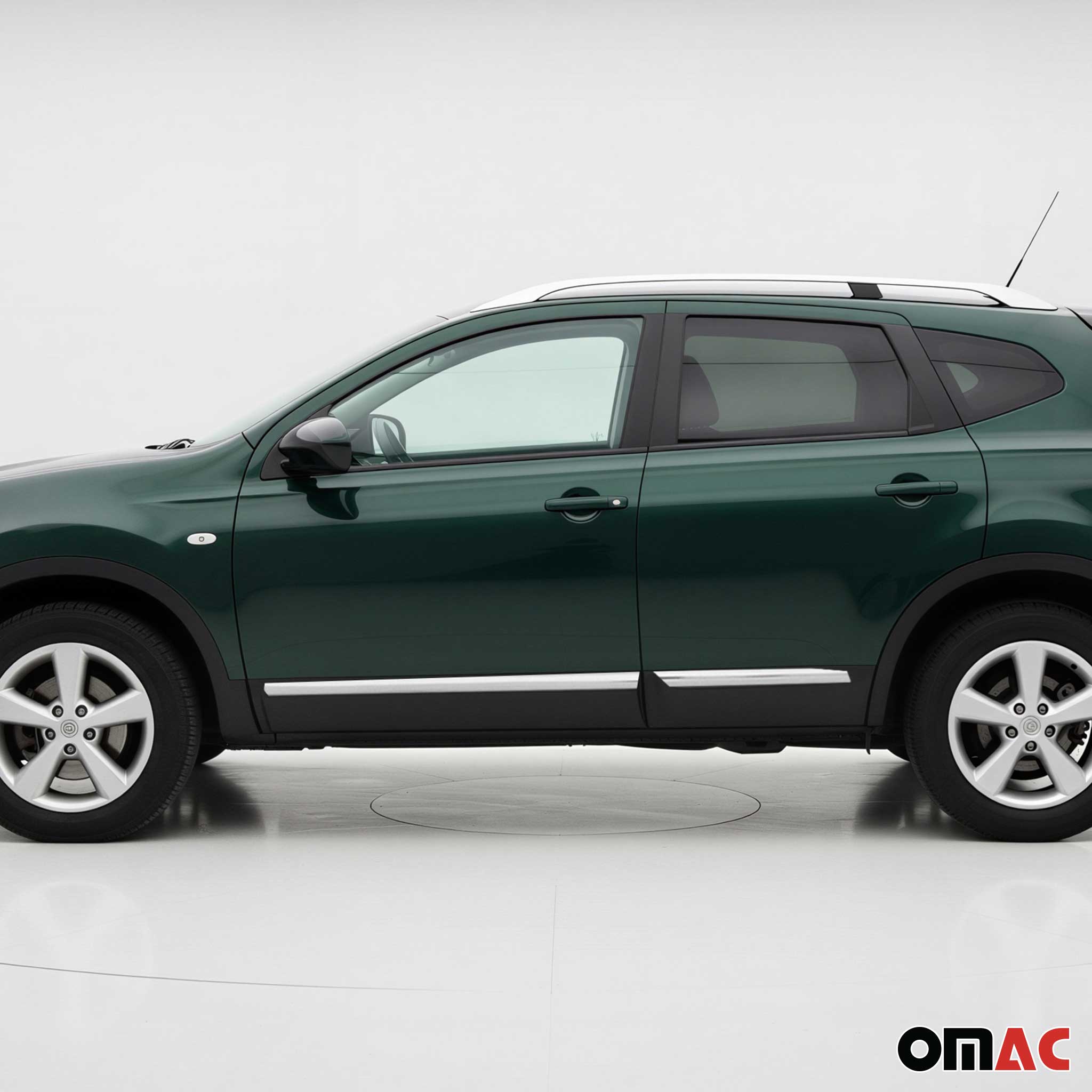 Seitentürleiste Türschutzleiste für Nissan Qashqai +2 2008-2014 Edelstahl 4x