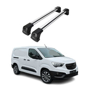 Dachträger Grundtäger für Opel Combo E 2019-2026 75kg Aluminium Silber 2 tlg