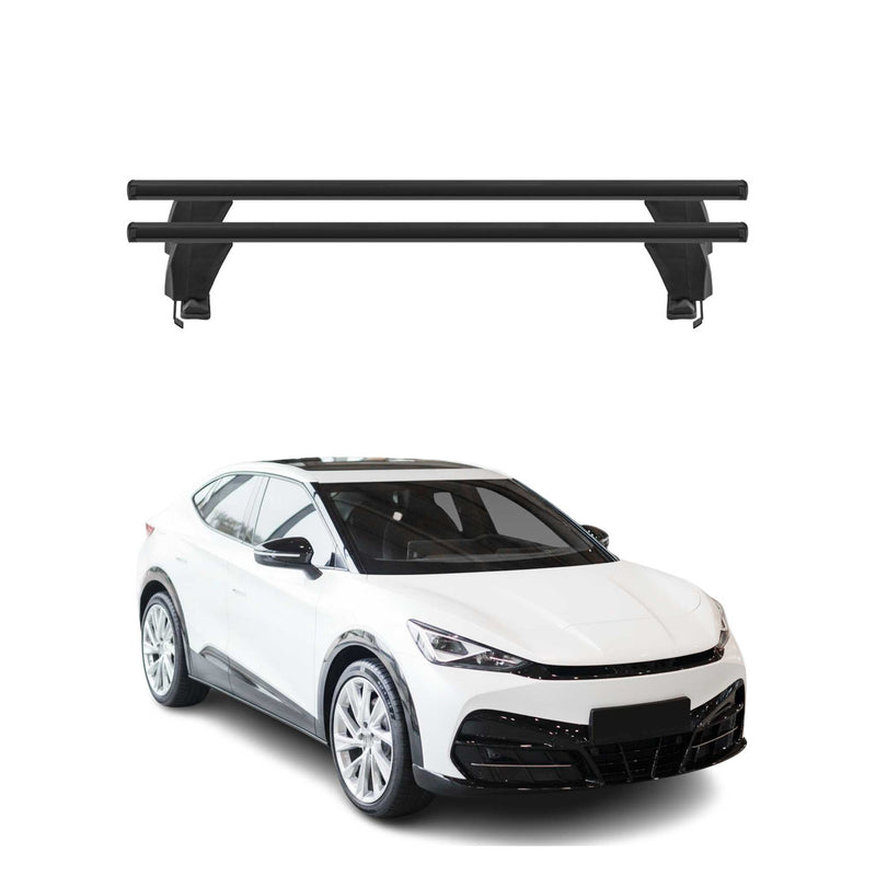 Menabo Dachträger Grundträger für Cupra Tavascan 2024-2025 Alu Schwarz 2tlg